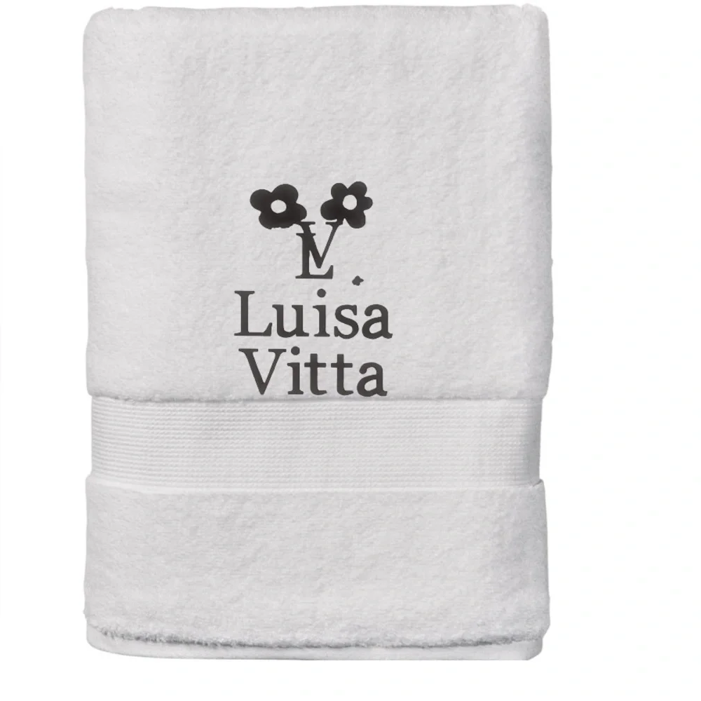 Bath towel Personalized Embroidered Luxurious logo Monogrammed New 30x54
